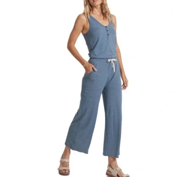 NEW Vuori Falls Jumpsuit in Light Azure Heather Size Small - Picture 8 of 8